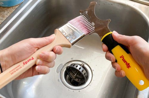 How to clean a paint brush